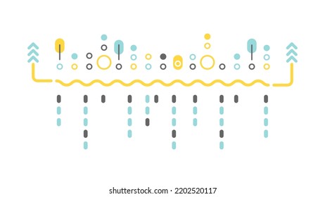 Dot abstract futuristic background. Dynamic composition flat and minimal style. Vector illustration. Applicable for any graphic works.