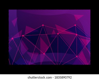 dot Abstract technological innovation with connected line and dots. futuristic - flyers - banners - backgrounds - web. headline
