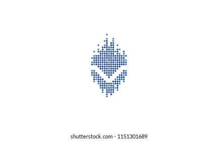 dot abstract vector icon logo technology