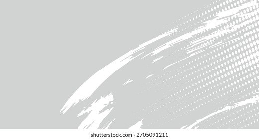 Fondo de textura de tecnología de luz de onda gris blanco abstracto de punto. Vector dot eps10
