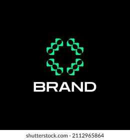 Dot Abstract  x logo design