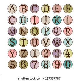 Dot Alphabet Set - More Letters and Numbers in Portfolio