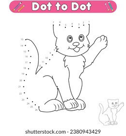 página de coloreado de animales punto a punto 
