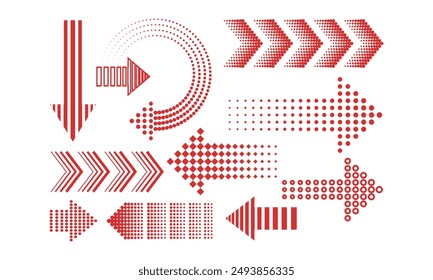 dot of arow pattern vector	
