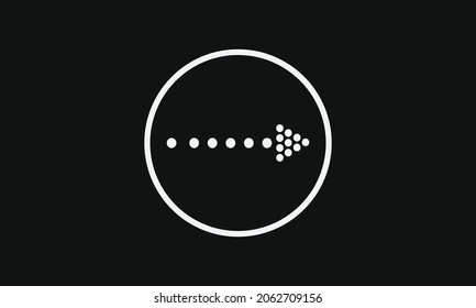 Dot Arrow Vector design icon collection 