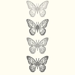 Dot Art Of Butterfly For Rhinestones Or Studs