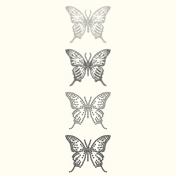 Dot Art Of Butterfly For Rhinestones Or Studs