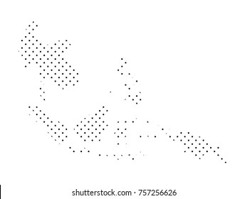 Dot Asean map background.AEC Asean  Community map..All elements are separated Abstract white background. Vector illustration EPS 10 .