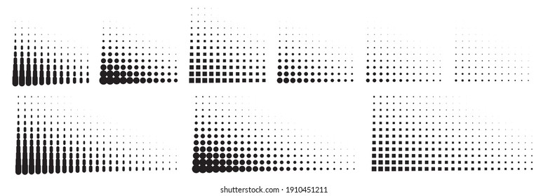 Dot background. Halftone texture, gradient dots pattern, half tone wallpaper with copyspace, spot fade vector illustration