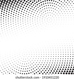 Dot Background. Halftone Texture, Gradient Dots Pattern, Half Tone Wallpaper With Copyspace, Spot Fade Vector Illustration