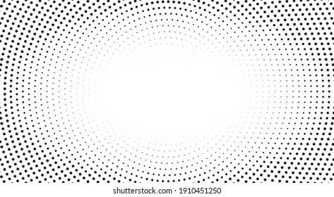 Dot Background. Halftone Texture, Gradient Dots Pattern, Half Tone Wallpaper With Copyspace, Spot Fade Vector Illustration