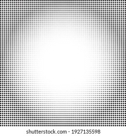 Dot background. Halftone texture, gradient dots pattern, half tone wallpaper with copyspace, spot fade vector illustration