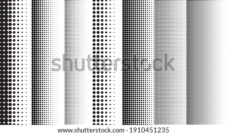 Dot background. Halftone texture, gradient dots pattern, half tone wallpaper with copyspace, spot fade vector illustration