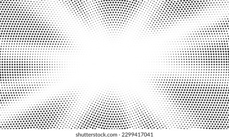 Punkthintergrund, halftone Vektorstruktur, hinterer Retro-Muster-Overlay auf Weiß. Gepunkteter Hintergrund als Design-Element.