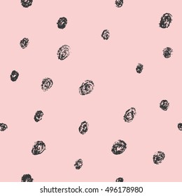 Dot background vector. Hand drawn dots. Colorful design.