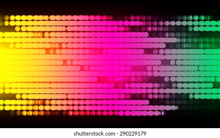 Dot background. Vector Illustration. dark yellow pink green lights Abstract Background. infographics. screen