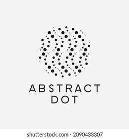 Dot black abstract logo design