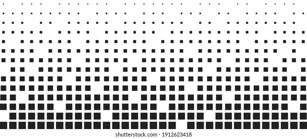 Dot black texture background. Gradient, fade graphic pattern in vectror flat style.