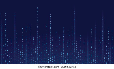 Dot blue pattern screen led light gradient texture background. Abstract technology big data digital background.