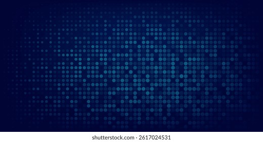 Dot blue wave light screen gradient texture background. Abstract technology big data digital background.