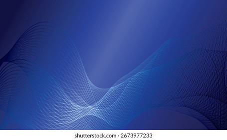 Dot blue wave light screen gradient texture background. Abstract  technology big data digital background.