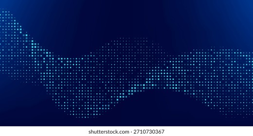 Fondo de textura de gradiente de pantalla de luz de onda azul. Fondo digital de big data de tecnología Abstractas.