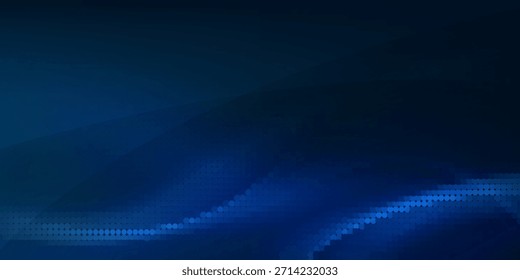 Dot blue wave light screen gradient texture background. Abstract technology big data digital background. 3d rendering.