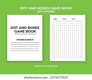 Dot And Boxes Game Book KDP Interior