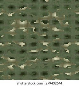 Dot Camouflage Seamless Pattern Green