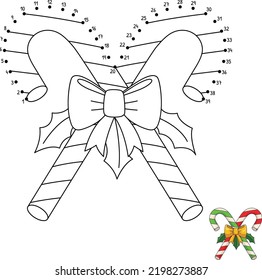 Dot to Dot Christmas ... Coloring Page