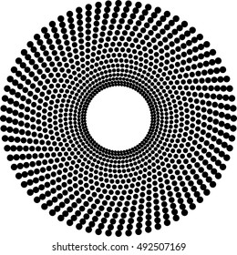 dot circle abstract design elements