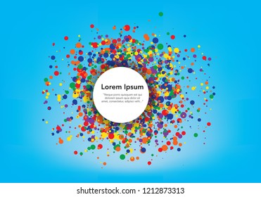 dot circle abstract, vector eps 10.