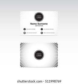Dot circle business card design