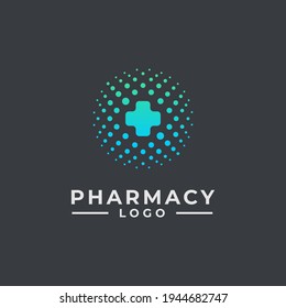 Dot Circle for Hospital Logo Design, Pharmacy Logo Design, Health Care Logo Design and Medical Logo Design