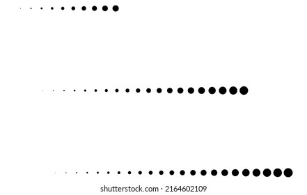 Dot, circles, dotted lines abstract design element. Stipple, stippling and speckles effect