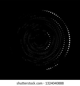 Dot circular sound wave vector background