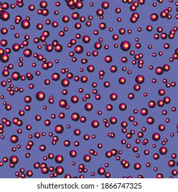 Dot color seamless pattern on blue background. Vector illustration.