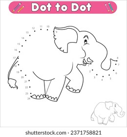 Dot to dot coloring page 