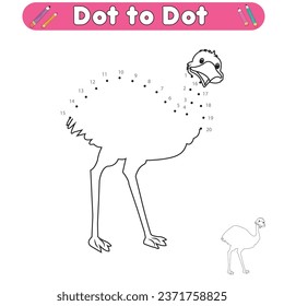 Dot to dot coloring page 