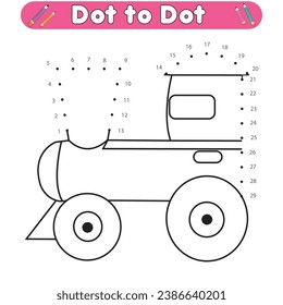dot to dot coloring page 
