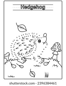 dot to dot coloring page for kids