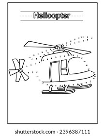 dot to dot coloring page for kids