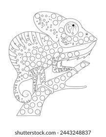 Dot Coloring Page For Kids