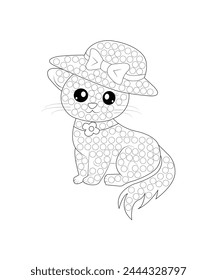 dot coloring page for kids 