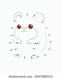 dot to dot coloring page for kids 