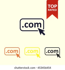 dot com domain  icon