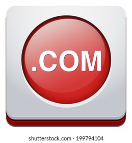 Dot com web icon