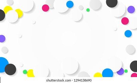 Dot confetti abstract vector pattern