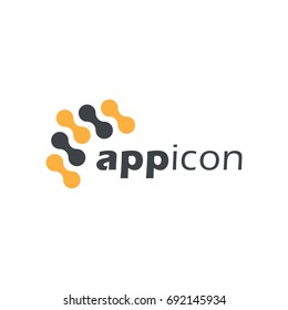 Dot connect abstract technology logo