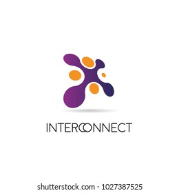 Dot Connected Logo Sign Symbol Icon